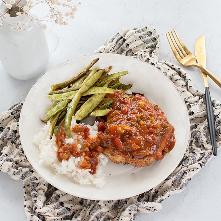 Picture of  Creole Smothered Pork Chops 